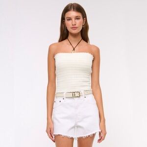 crochet-style tube top